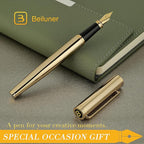 BEILUNER Gold Fountain Pen, Stunning Luxury Pens - Image 6