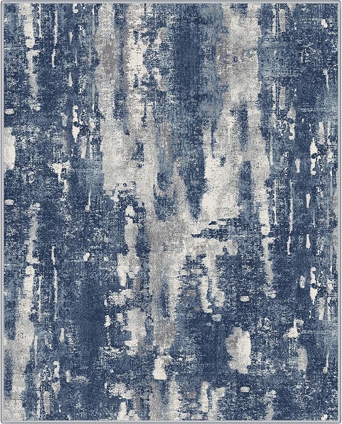 GENIMO 8x10 Area Rugs for Living Room, Machine Washable Non Slip Rugs, Low Pile - Image 5