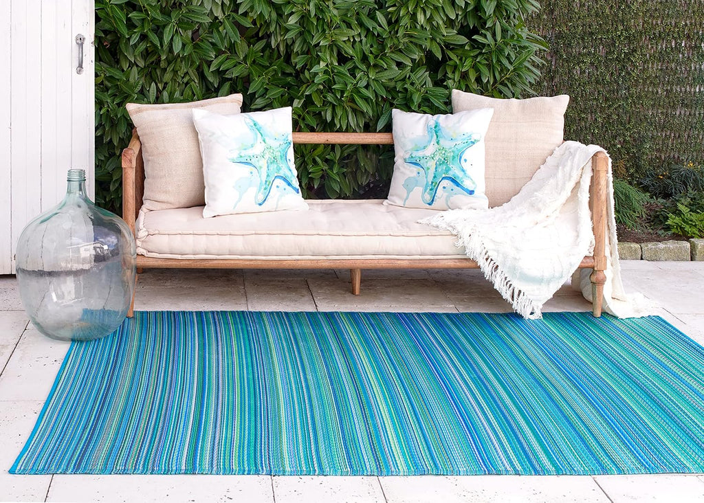 fab habitat outdoor rug - waterproof, fade resistant, main product view