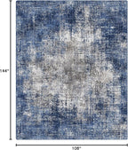GENIMO Washable Area Rugs for Living Room, 9x12 Modern Non Slip Rugs, Low Pile - Image 2