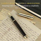 BEILUNER 316 Fountain Pen, Stunning Luxury Blackwood, 24K Gilded Nib, Gorgeous - Image 3