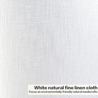 GO&SO White Textured Drum lampshade Medium Lamp Shade 13" Top x 13" Bottom x - Image 4