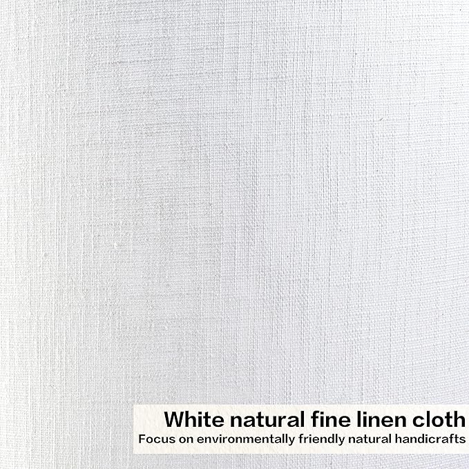 Large White Texture Lamp Shades-14"Top × 16" Bottom × 11" High, Drum Lampshades - Image 3