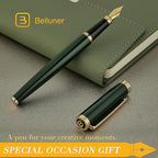 BEILUNER Racing Green Fountain Pen, Stunning Luxury Pens - Image 7