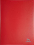 Exacompta - Ref 8820E - Semi-Rigid PP Display Book - Suitable for A4 Documents, Wipeable Cover, 500 Micron Polypropylene, 20 Pockets, 40 Viewing Pages - Assorted Colours (Pack of 10)