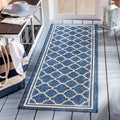 safavieh courtyard collection 2'3" x 6'7" navy/beige cy6918, main product view