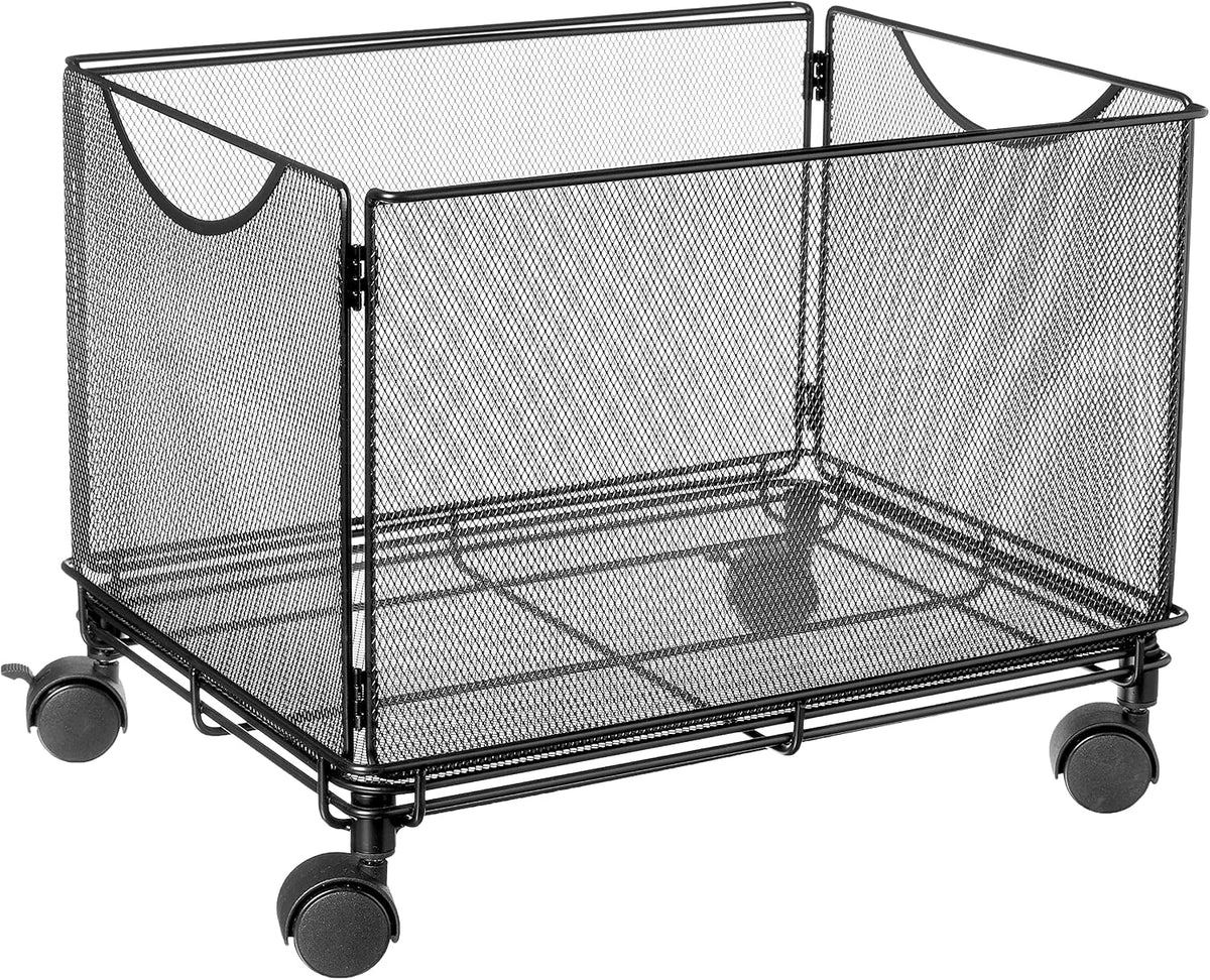 Safco Onyx Rolling Cart Desktop Tub File, Fits Letter-Size Hanging Folders