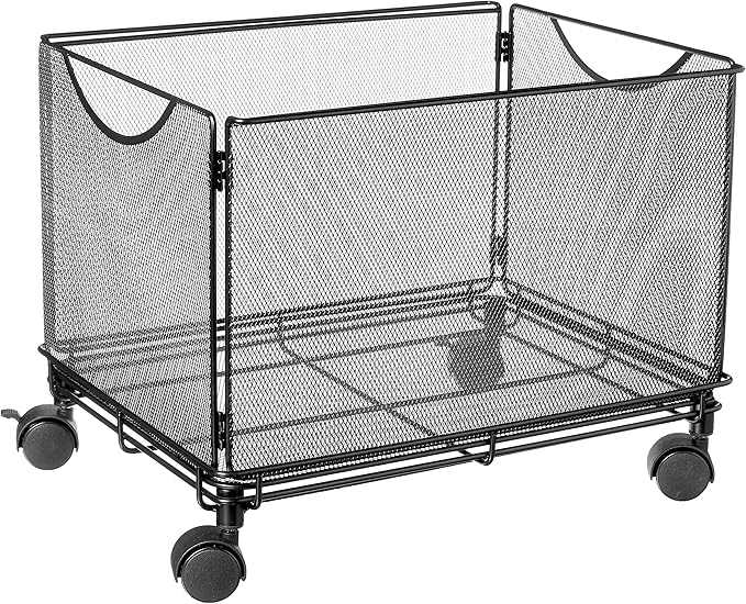 Safco Onyx Rolling Cart Desktop Tub File, Fits Letter-Size Hanging Folders by SafcoProducts
