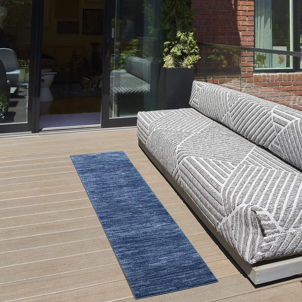 nourison home nourison essentials navy blue 2' x shown in use