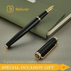 BEILUNER Black Fountain Pen, Stunning Luxury Pens - Image 7