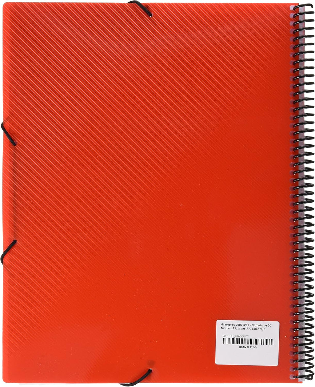 grafoplas 39832251 – 20 Pockets Folder, A4, Tapas, PP Red