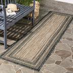 safavieh courtyard collection 2'3" x 6'7" natural /, front angle view