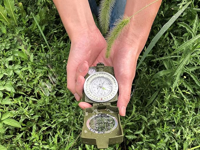 AOFAR Military Compass, AF-4580 Lensatic Sighting, Waterproof and Shakeproof - Image 7