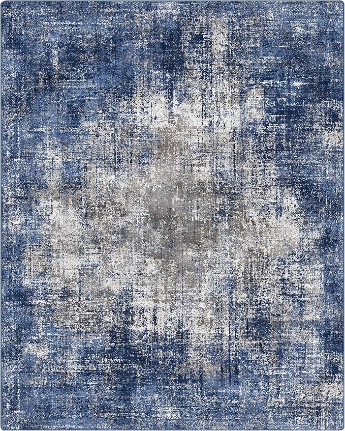 GENIMO Washable Area Rugs for Living Room, 9x12 Modern Non Slip Rugs, Low Pile - Image 4