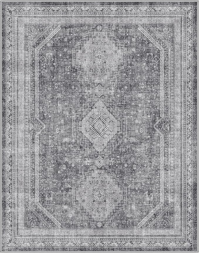 GENIMO 5x7 Area Rugs for Living Room, Machine Washable Non Slip Rugs, Low Pile - Image 5