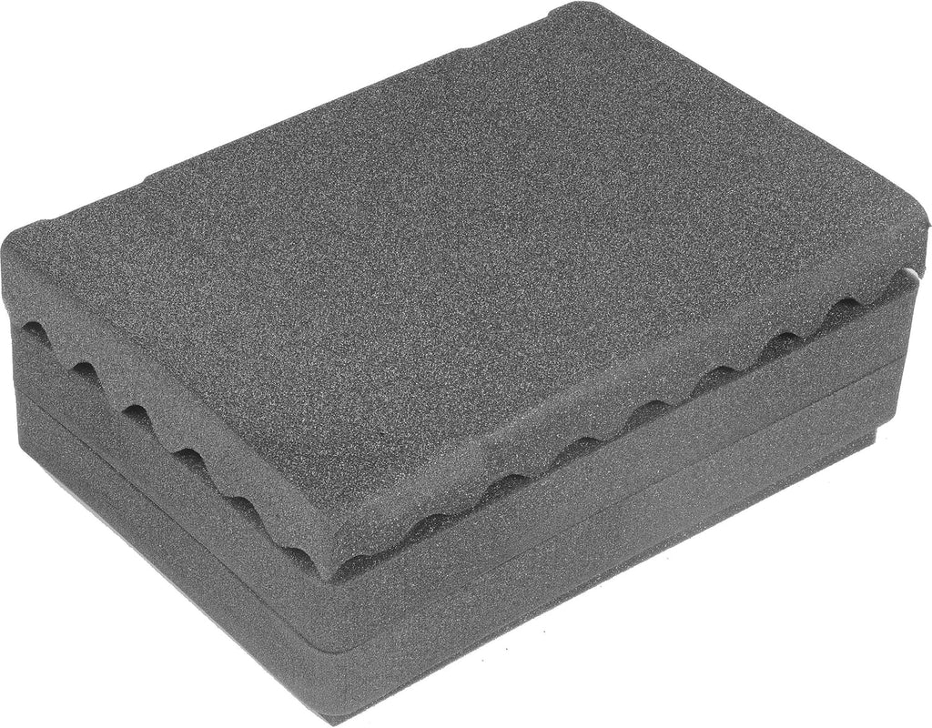 Pelican 1520 Upgraded 4 piece foam set. Includes 2 middle pluck pieces, 1 convoluted lid foam, 1 bottom pad
