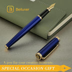 BEILUNER Blue Fountain Pen, Stunning Luxury Pens - Image 8