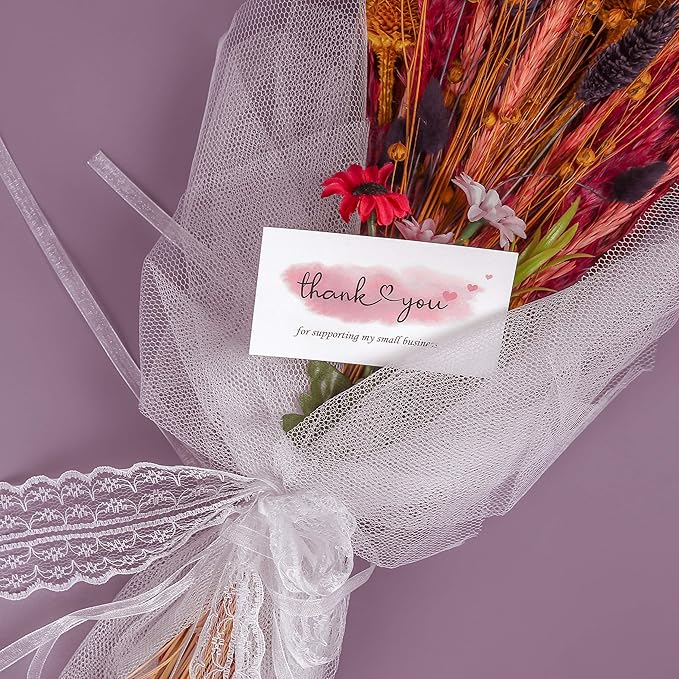 200 Thank You For Supporting My Small Business Cards, Elegant and Professional - Image 5