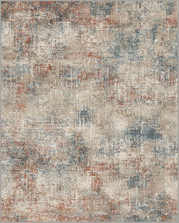 GENIMO Washable Area Rugs for Living Room, 6x9 Modern Non Slip Rugs, Low Pile - Image 9
