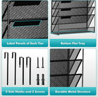 Delifox 7-Compartment Wall Mounted Hanging File Organizer Cubicle Wall File - Image 3