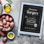 HBCY Creations Rustic Weathered Wooden Tabletop Chalkboard - Image 9