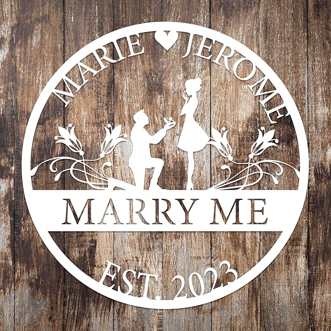 Personalized Valentines Metal Wall Sign, Custom Infinity Heart Love Couple Name - Image 6
