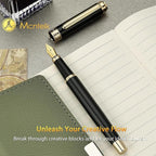 MCNTEIK 317 Fountain Pen, Stunning Luxury Piano Lacquer, 18K Gilded Nib - Image 8