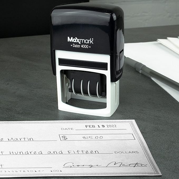 MaxMark Dater 4000 Self Inking Date Stamp - Image 4