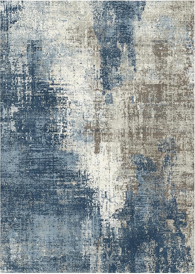 GENIMO Washable Area Rugs for Living Room, 9x12 Modern Non Slip Rugs, Low Pile - Image 3