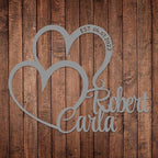 Personalized Valentines Metal Wall Sign, Custom Infinity Heart Love Couple Name - Image 7