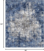 GENIMO Washable Area Rugs for Living Room, 8x10 Modern Non Slip Rugs, Low Pile - Image 2