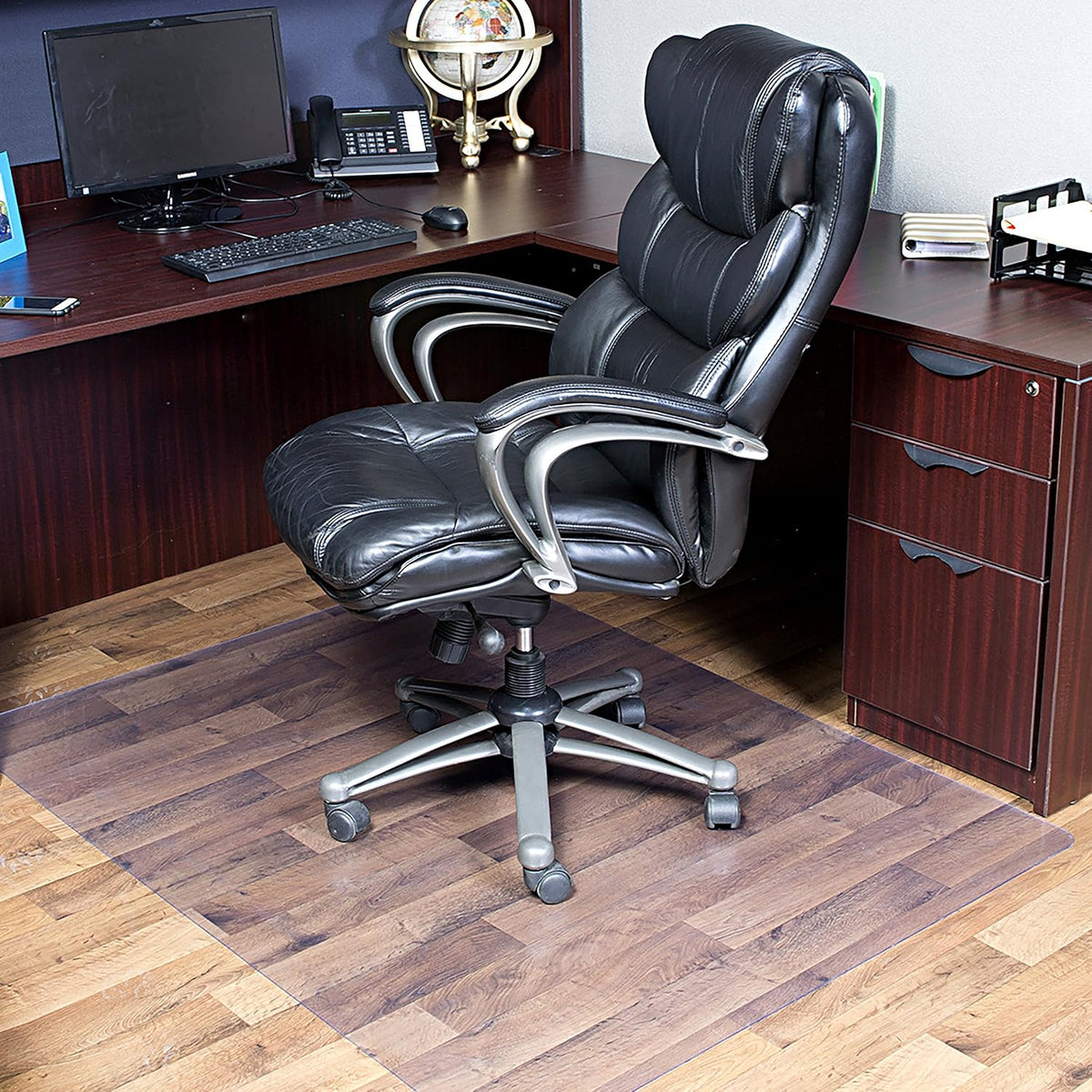 Dimex Clear Office Chair Mat for Hard Floors – 46" x 60" Rectangle ...