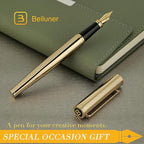 BEILUNER Gold Fountain Pen, Stunning Luxury Pens - Image 6