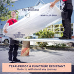 Ultrablock Mattress Bags for Moving or Storage – 6 Mil Plastic Cover, Tear and Puncture Resistant, Non-Slip Grip, Extra Thick Queen Size Bag