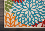 nourison home aloha indoor/outdoor green 2' x 6', close-up detail
