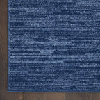 nourison home nourison essentials navy blue 2' x, side view