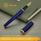 BEILUNER Blue Fountain Pen, Stunning Luxury Pens - Image 7