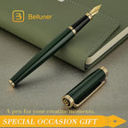 BEILUNER Racing Green Fountain Pen, Stunning Luxury Pens - Image 7