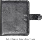 Wisdompro Business Card Book Organizer, Premium PU Leather Wallet Name Credit - Image 5