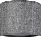 Gray Drum Lamp Shades Medium 13" Top x 13" Bottom x 10" High Traditional - Image 6