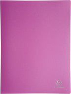 Exacompta - Ref 8820E - Semi-Rigid PP Display Book - Suitable for A4 Documents, Wipeable Cover, 500 Micron Polypropylene, 20 Pockets, 40 Viewing Pages - Assorted Colours (Pack of 10)