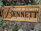 Personalized Family Name Sign Personalized Wedding Gifts Wall Art Rustic Home - Image 2