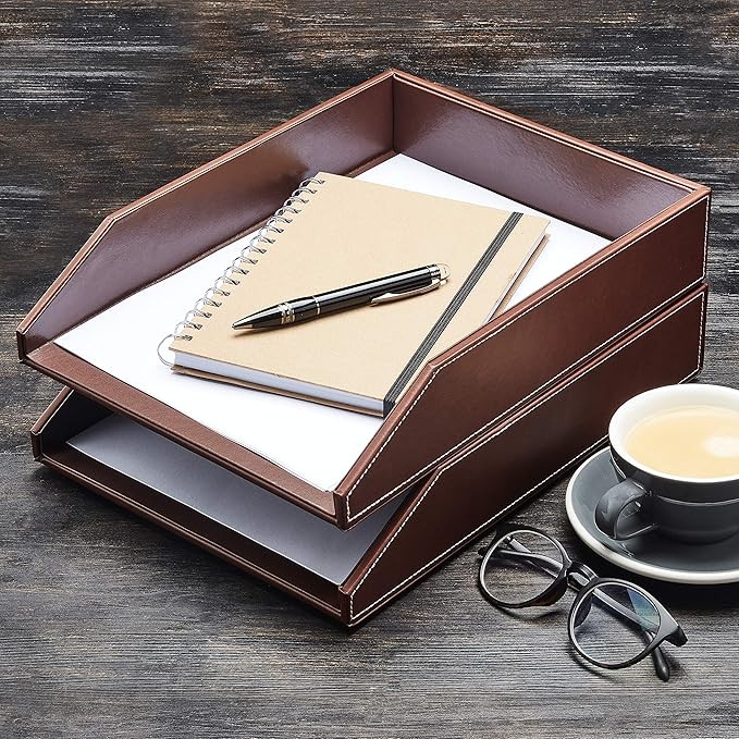 Gallaway Leather Letter Desk Organizer - Image 5
