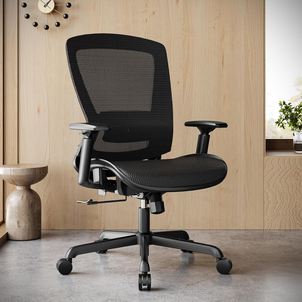 elabest ergonomic mesh office chair,comfy computer desk chair shown in use