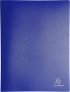 Exacompta - Ref 8820E - Semi-Rigid PP Display Book - Suitable for A4 Documents, Wipeable Cover, 500 Micron Polypropylene, 20 Pockets, 40 Viewing Pages - Assorted Colours (Pack of 10)