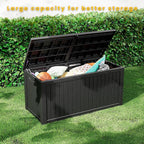 Decksplore Outdoor Storage Box Waterproof, 200 Gallon Lockable Resin Large Deck - Image 9