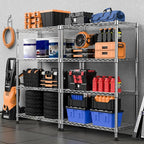 M MZG 1000 lbs Storage Shelving 4-Tier Utility Shelving Unit Steel Organizer - Image 7