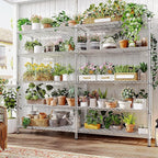 REIBII 1500LBS Storage Shelves 61.7''W Wire Shelving Unit 5 Tier Metal Shelving - Image 7