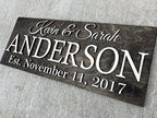 Personalized Family Name Wooden Sign | Last Name Established | Custom Wedding - Image 3
