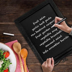 HBCY Creations Rustic Black Wooden Tabletop Chalkboard - Image 7